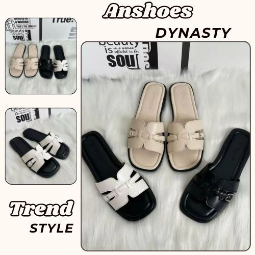 Dép Lê Nữ, Dép Nữ Quai Ngang Đế Chống Trơn Trượt Phong Cách Nhẹ Nhàng N43 || Anshoes Dynasty