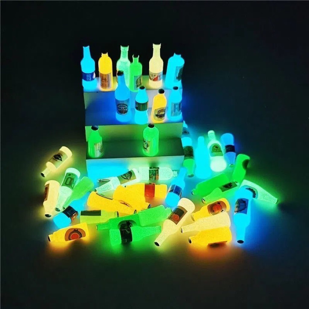 Charm Chai Dạ Quang Mini Phát Sáng, Phụ Kiện Handmade Đồ Chơi DIY Trang Trí Vòng Tay Móc Khóa Balo Quà Tặng Xinh Xắn