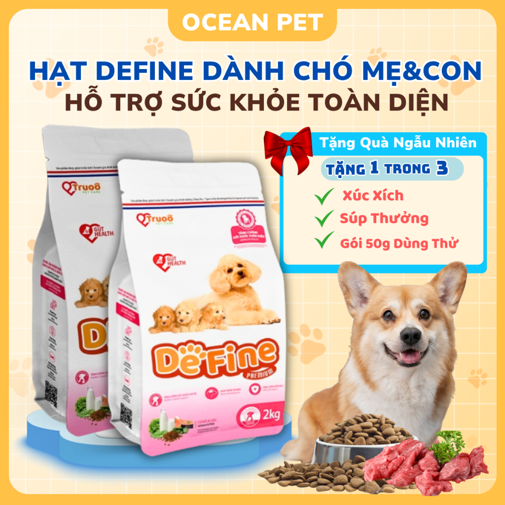 Hạt Thức Ăn DeFine Cho Chó Mẹ Và Chó Con Bổ Sung DHA, Tăng Cường Sức ...