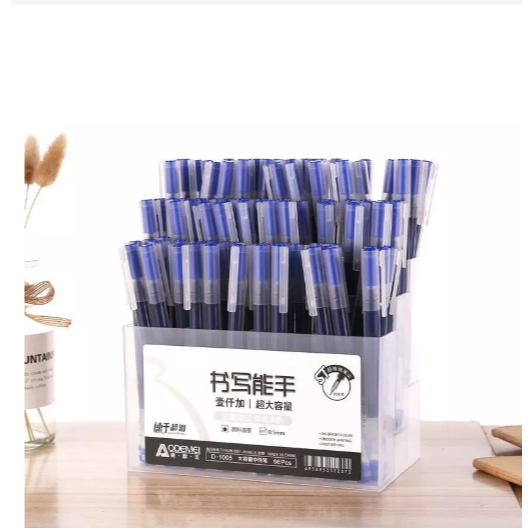 Bút Gel D-1005  ống to Khô Nhanh Ngòi 0,5mm Màu Xanh, Trơn Mượt ,Đều Mực