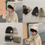 Set khăn + mũ bé Hànn Xẻnggg 2 màu đen/ be