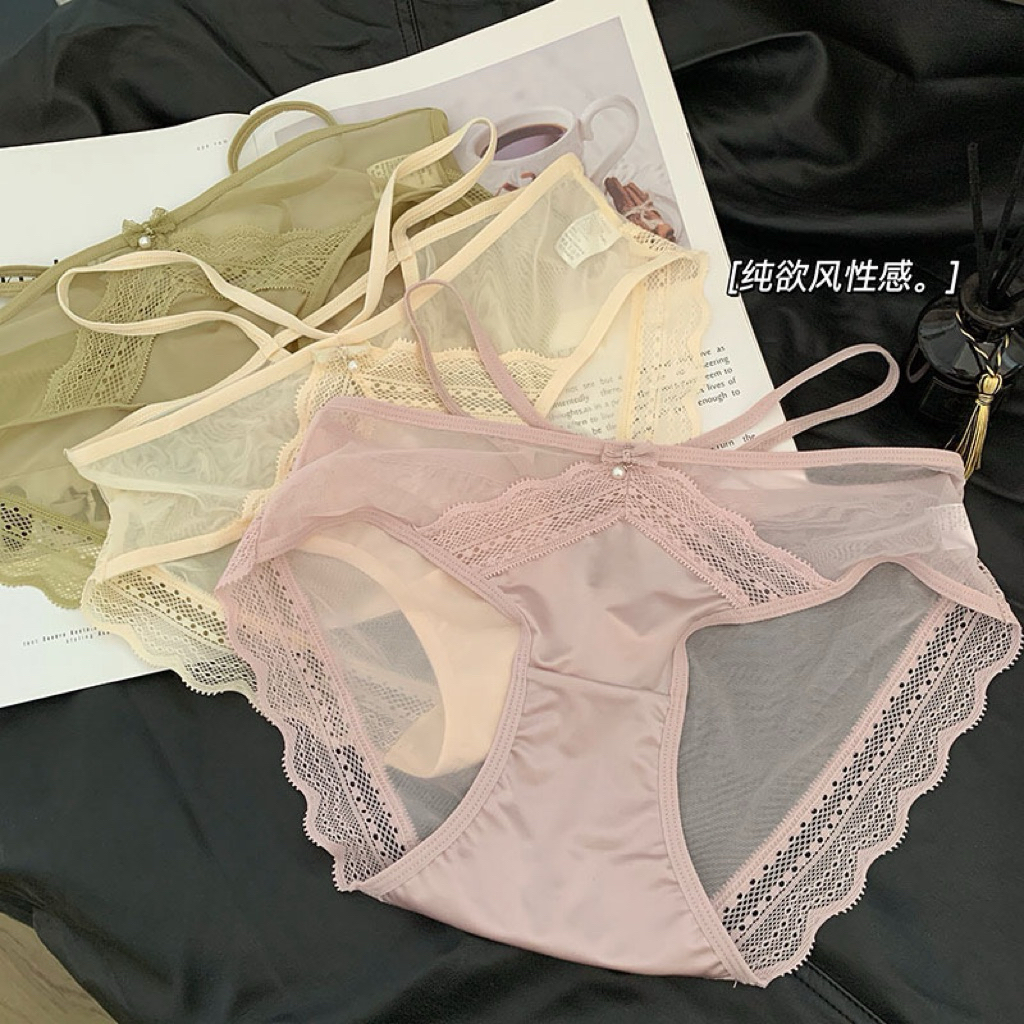 Quần lót lụa mix ren cao cấp Lalaly L09 – quần lót ren mềm mịn, quyến rũ, sang trọng quý phái