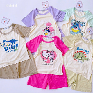 BỘ NGẮN THUN LẠNH SIÊU MỀM MÁT CHO BÉ TRAI BÉ GÁI 8-30kg | ANHMY BABY