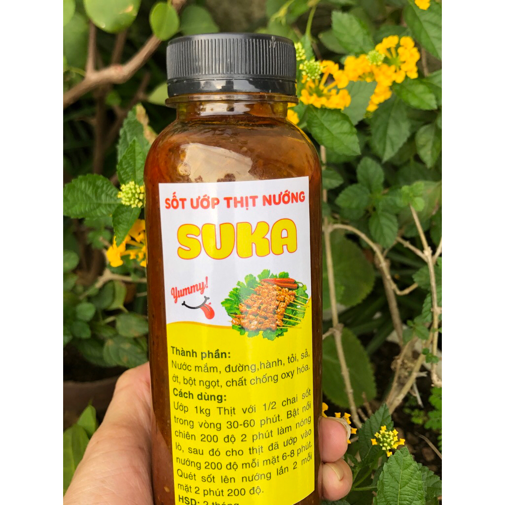 Sốt Ướp Thịt Nướng BBQ SUKA Đa Năng | Ướp Heo, Bò, Gà, Hải Sản | Không Cay, Phù Hợp Trẻ Em & Người Lớn