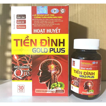 HOẠT HUYẾT TIỀN ĐÌNH GOLD PLUS viên uống hoạt huyết dưỡng não tăng cường lưu thông máu não viên
