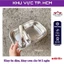 Khay ăn dặm 2 ngăn cho bé kèm thìa muỗng, chất liệu inox cao cấp - tiện dụng, an toàn