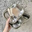 Khay ăn dặm 2 ngăn cho bé kèm thìa muỗng, chất liệu inox cao cấp - tiện dụng, an toàn