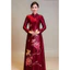 Áo Dài Mẹ Sui Uyên ương vàng, Lụa Ruby Cao Cấp Đính Kết Đá Cổ & Tay Sang Trọng MC11