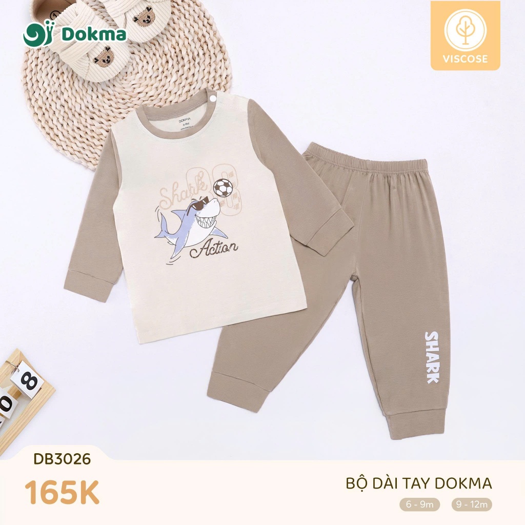 (9-13kg) Bộ Dài Tay Dokma DB2488 DB3179 DB3026 DB2457 DB2458 DB2044 DB3117 DB3024 DB1298