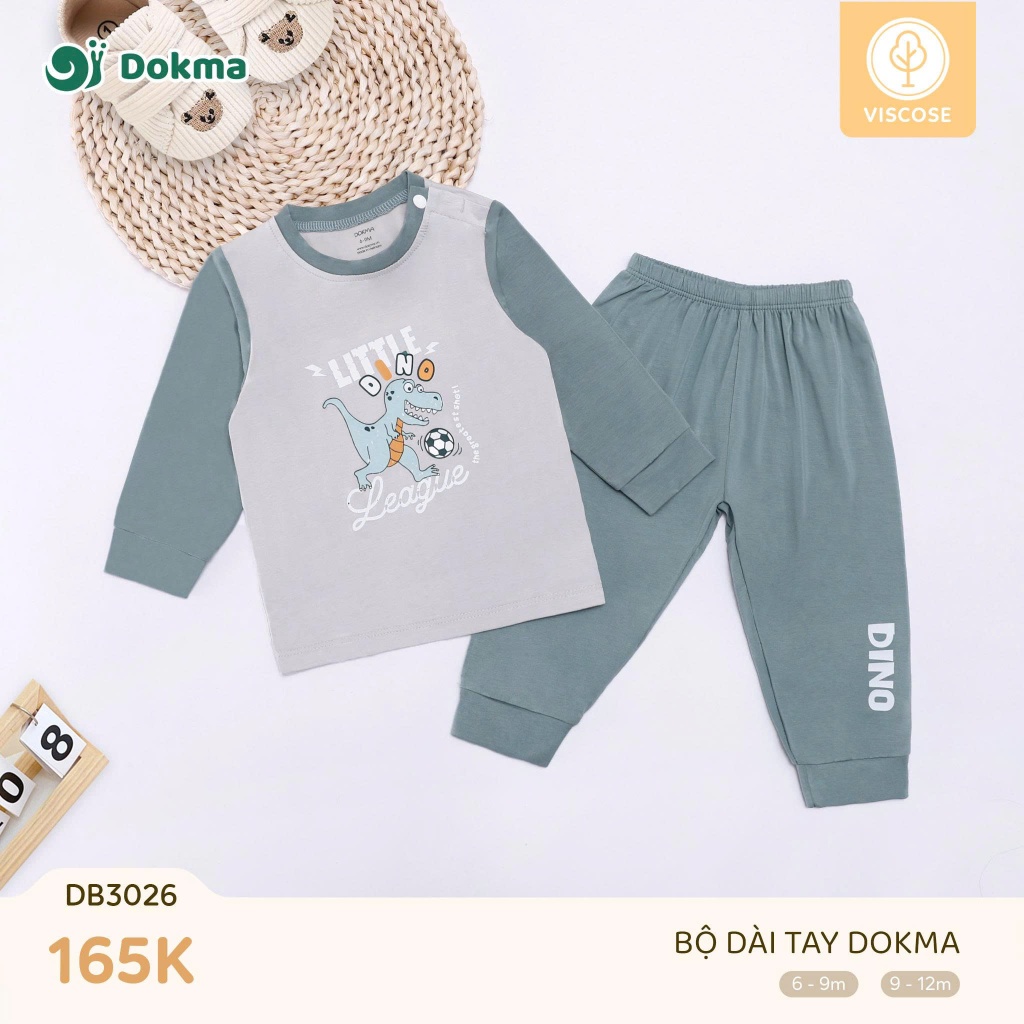 (9-13kg) Bộ Dài Tay Dokma DB2488 DB3179 DB3026 DB2457 DB2458 DB2044 DB3117 DB3024 DB1298
