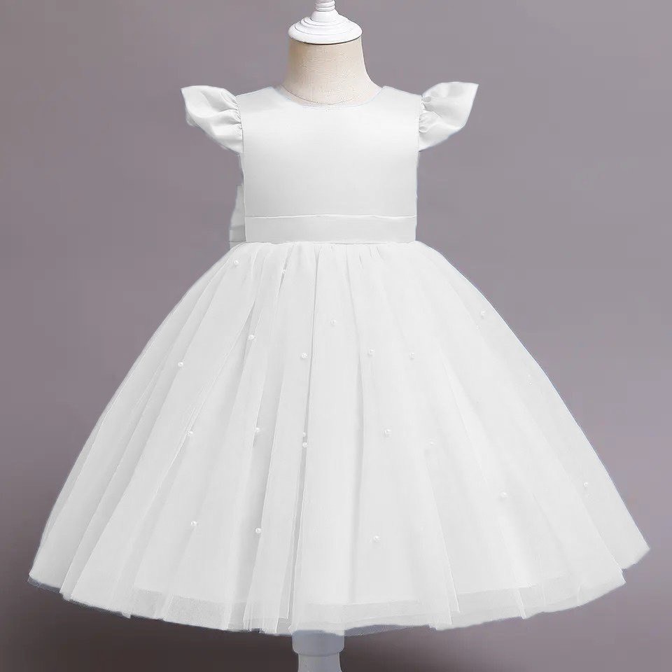 váy công chúa cho bé gái , váy trẻ em đỏ tim nơ cho bé từ 8-47kg ( mã 014 )