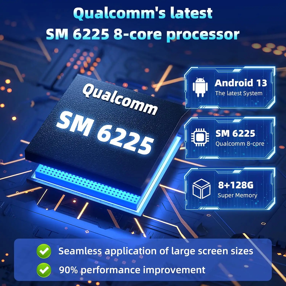 MỚI 2025] Android box ô tô GT7S, Qualcomm 6225 8 nhân max speed 2.4GHz | HAPPY JOURNEYS | Shopee Việt Nam