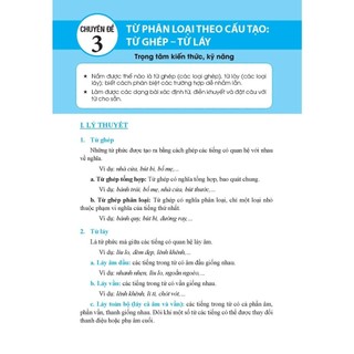 Sách - Trọng tâm kiến thức tiếng việt (luyện thi vào lớp 6 tập 1+2 có tách lẻ dùng chung các bộ sách (có đáp án)