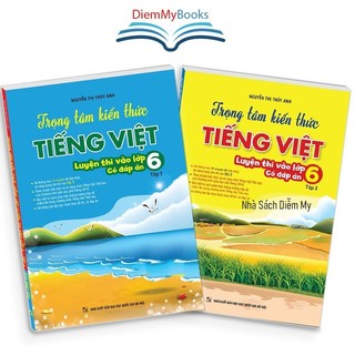 Sách - Trọng tâm kiến thức tiếng việt (luyện thi vào lớp 6 tập 1+2 có tách lẻ dùng chung các bộ sách (có đáp án)