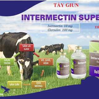 Combo 2 chai Intermectin hoặc Intermectin Super -  Interchemie Hà Lan dung dịch dùng trong thú y