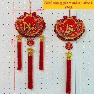 Mẫu mới 2026 Dây treo Thỏi Vàng 3D 7 màu-3đuôi Decor trang trí Tết, nhà cửa Hot Trend 2026