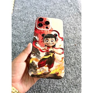 Miếng dán Skin mặt sau vân nổi hình Na Tra cho Điện Thoại