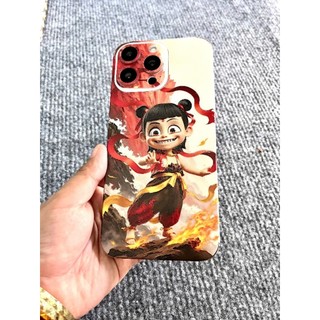 Miếng dán Skin mặt sau vân nổi hình Na Tra cho Điện Thoại