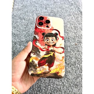 Miếng dán Skin mặt sau vân nổi hình Na Tra cho Điện Thoại