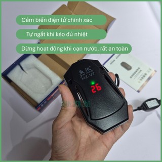 Sưởi HZ V7 - Nhỏ Gọn, Cảm Biến Điện Tử - Sử Dụng Cho Bể Cá Vừa Và Nhỏ