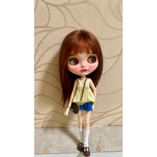 Set áo dây vàng kèm váy size blythe,xinyi,ob24