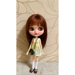 Set áo dây vàng kèm váy size blythe,xinyi,ob24