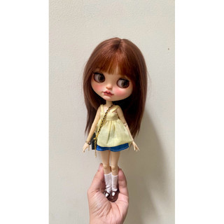 Set áo dây vàng kèm váy size blythe,xinyi,ob24