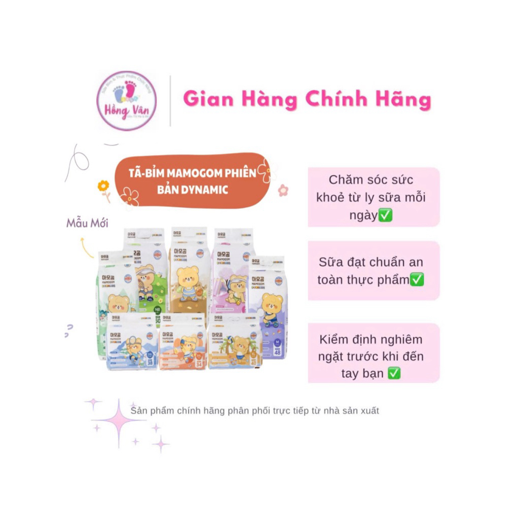 { tặng quà} Bỉm Mamogom Dynamic siêu mềm mỏng mới kèm 🎁