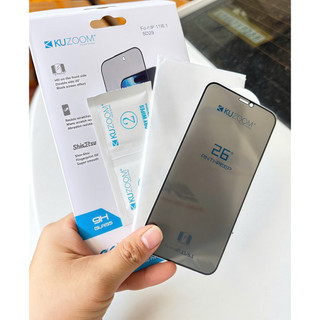 Kính cường lực Kuzoom chống nhìn trộm full viền Anti-Peep dành cho ip 17/16/15/14/13/12/11/pro/promax/plus/air