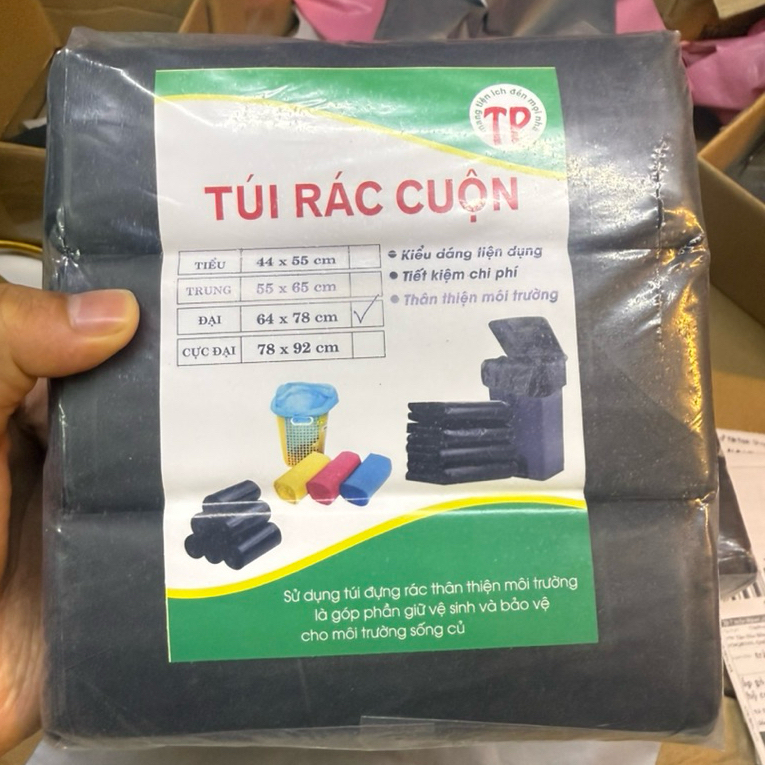 [TÚI SIZE LỚN 64*78cm] Set 3 - 12 Cuộn Túi Đựng Rác Tự Phân Hủy Size ...