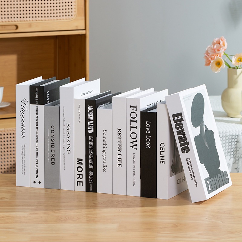 Mẫu mới nhất combo 4 cuốn sách mô hình decor trang trí phụ kiện chụp ảnh decor quán cà phê