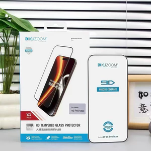 Kính cường lực Kuzoom full HD phủ nano,cảm ứng nhạy,chống vân tay dành cho ip 17/16/15/14/13/12/11/x/xs/pro/max/air/plus