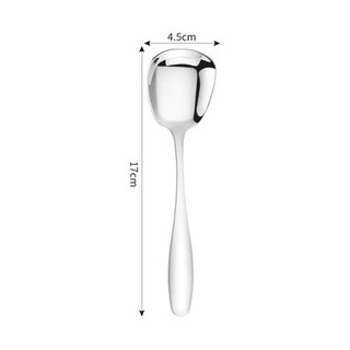 Combo 3 Muỗng, thìa đầu vuông, chất liệu inox siêu bền, tiện dụng