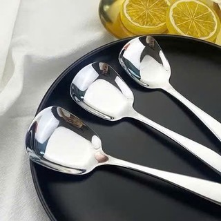 Combo 3 Muỗng, thìa đầu vuông, chất liệu inox siêu bền, tiện dụng