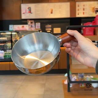 [mini] Xoong,nồi mini không có nắp, chất liệu inox304, có tay cầm bằng gỗ cách nhiệt - tiện dụng, đa năng