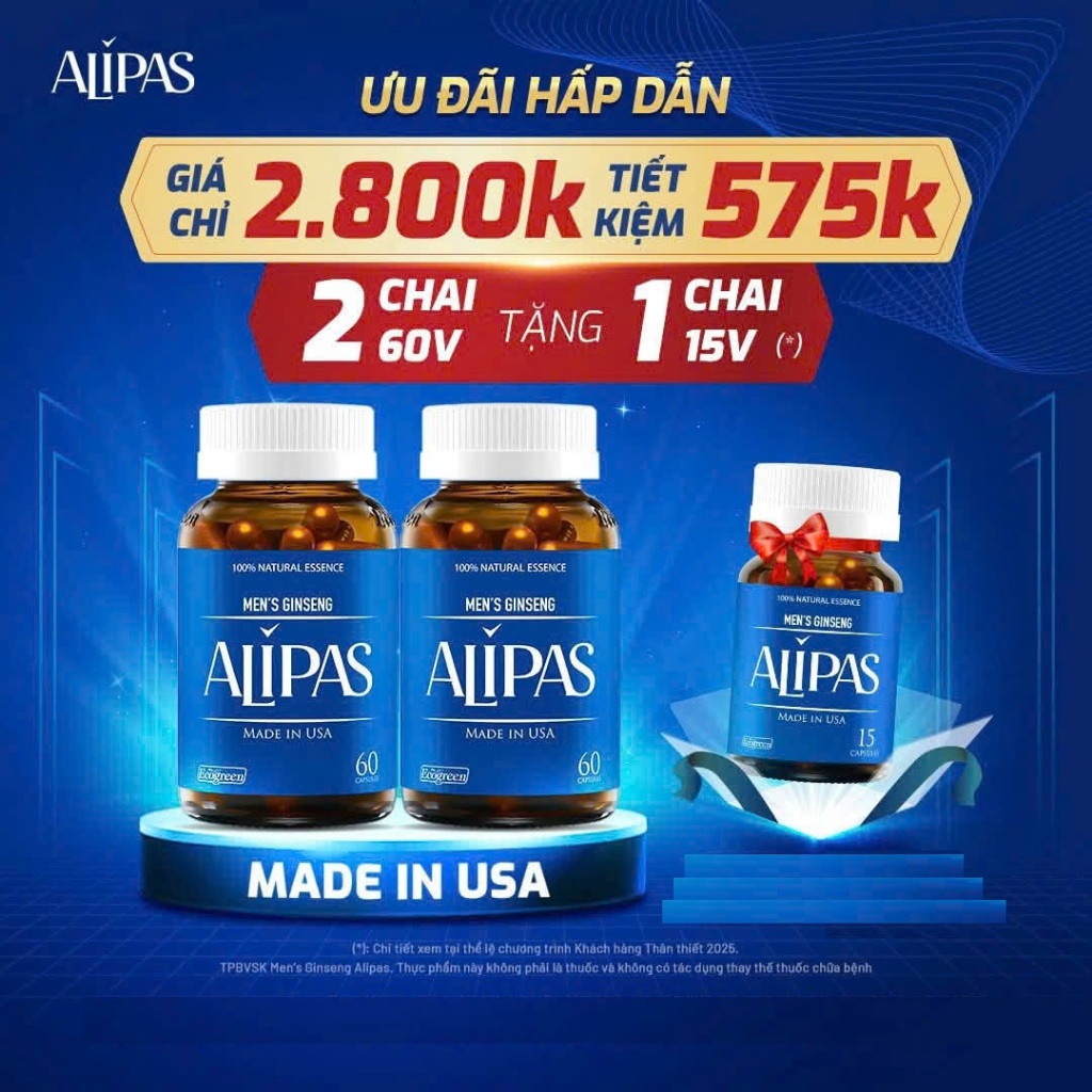 [Che Tên][Chính hãng][ Đầy đủ tem tích điểm] Viên uống ALIPAS (NEW) hộp ...