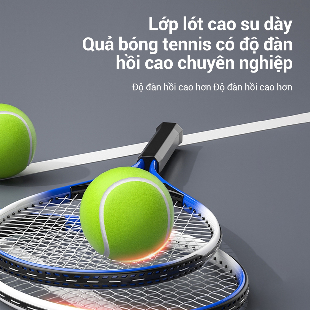 Bộ vợt tennis đàn hồi luyện tập Tập Tại Nhà Kèm Dây Đàn Hồi Và Đế Thể thao ngoài trời
