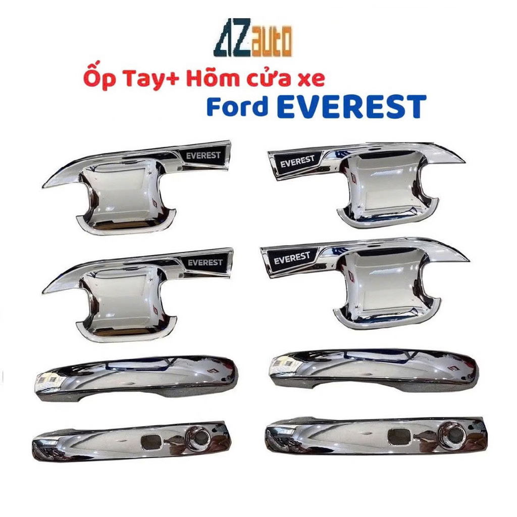 Ốp tay nắm và hõm xe Ford Everest 2017-2025 hàng cao cấp