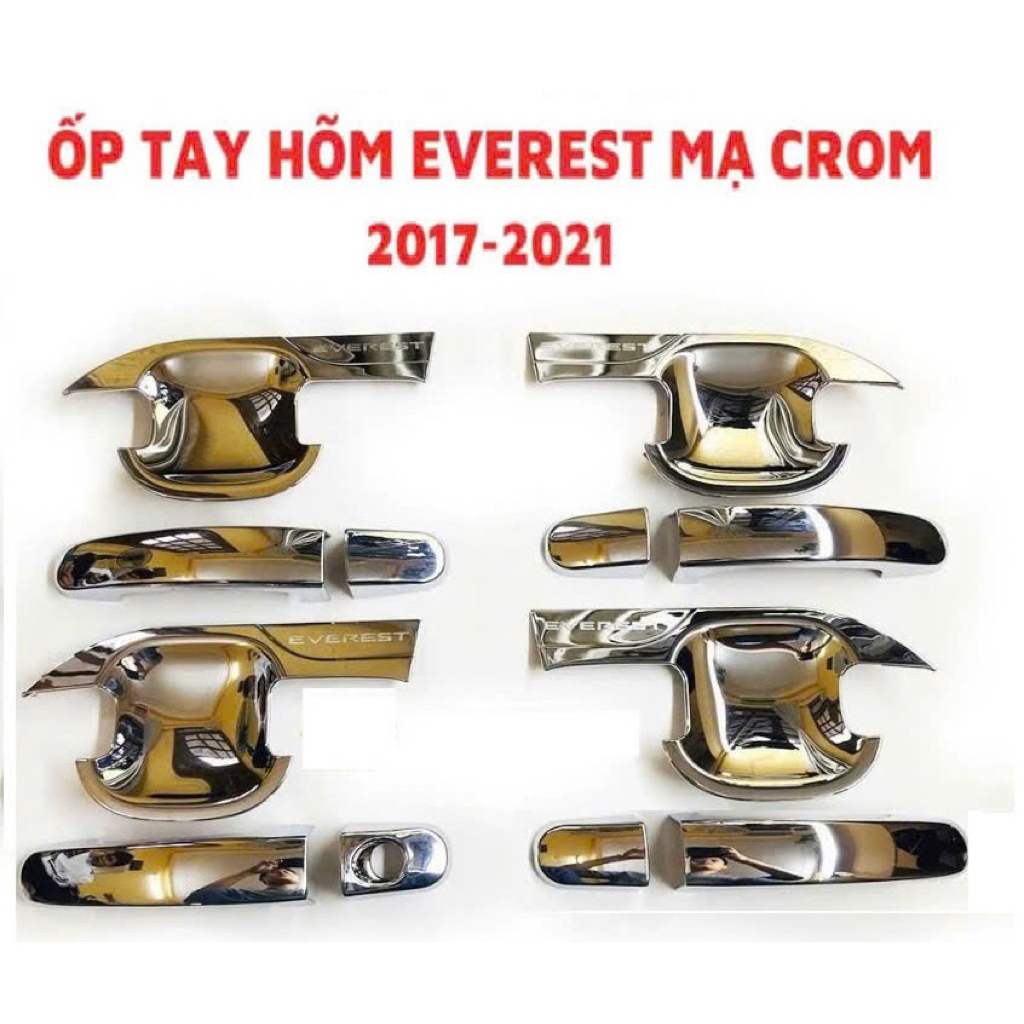 Ốp tay nắm và hõm xe Ford Everest 2017-2025 hàng cao cấp