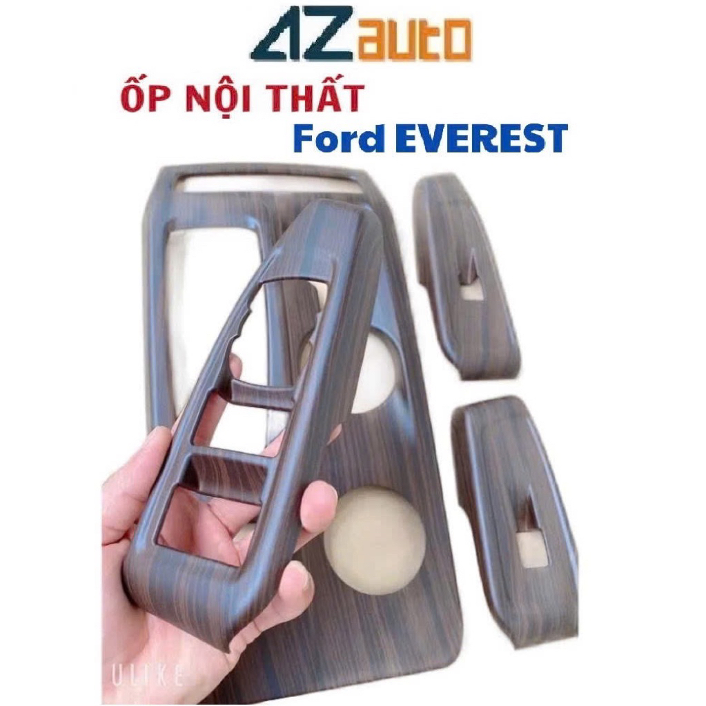 Ốp nội thất xe Toyota Everest 2023-2025 nhựa vân gỗ hàng cao cấp