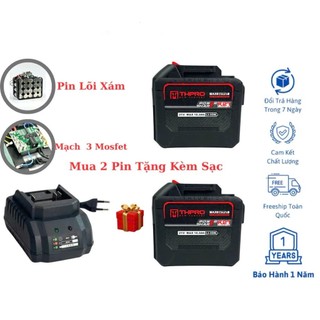 ( Combo 2 Pin Tặng Sạc ) Pin 20 Cell THPRO Dòng Xả Cao, Chân Pin Phổ Thông 4cm, Có Đèn Led Báo Pin( Combo 2 Pin Tặng Sạc
