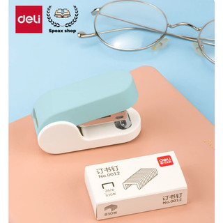 Dập Ghim Mini Cho Học Sinh Deli 25 Trang Ghim Số 12 Nhỏ Gọn Màu Pastel Dễ Thương Kèm Ghim Tặng Tiện Lợi