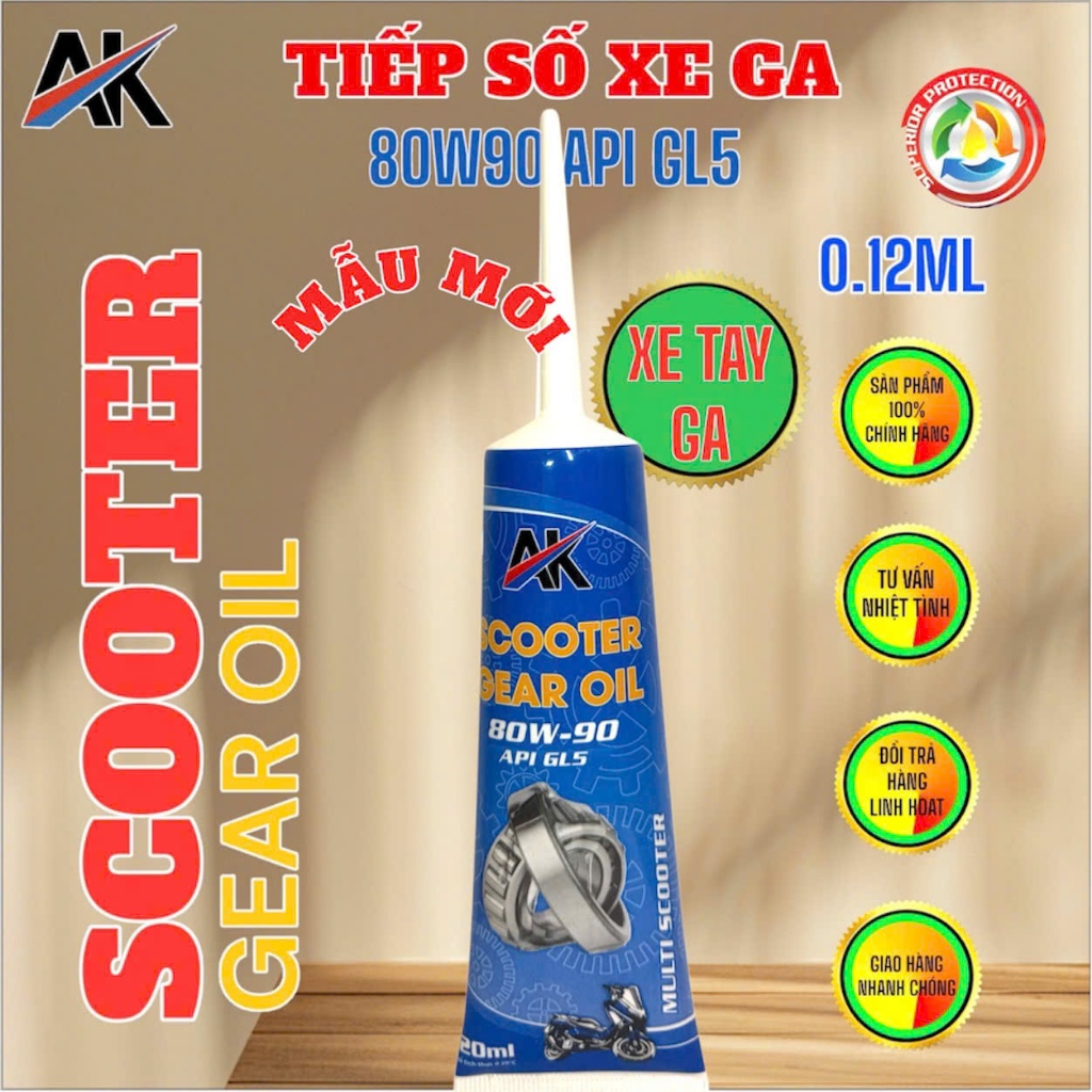 Nhớt Láp - Nhớt Hộp Số AKLUBE SCOOTER GEAR OIL GL5 – 0,12g