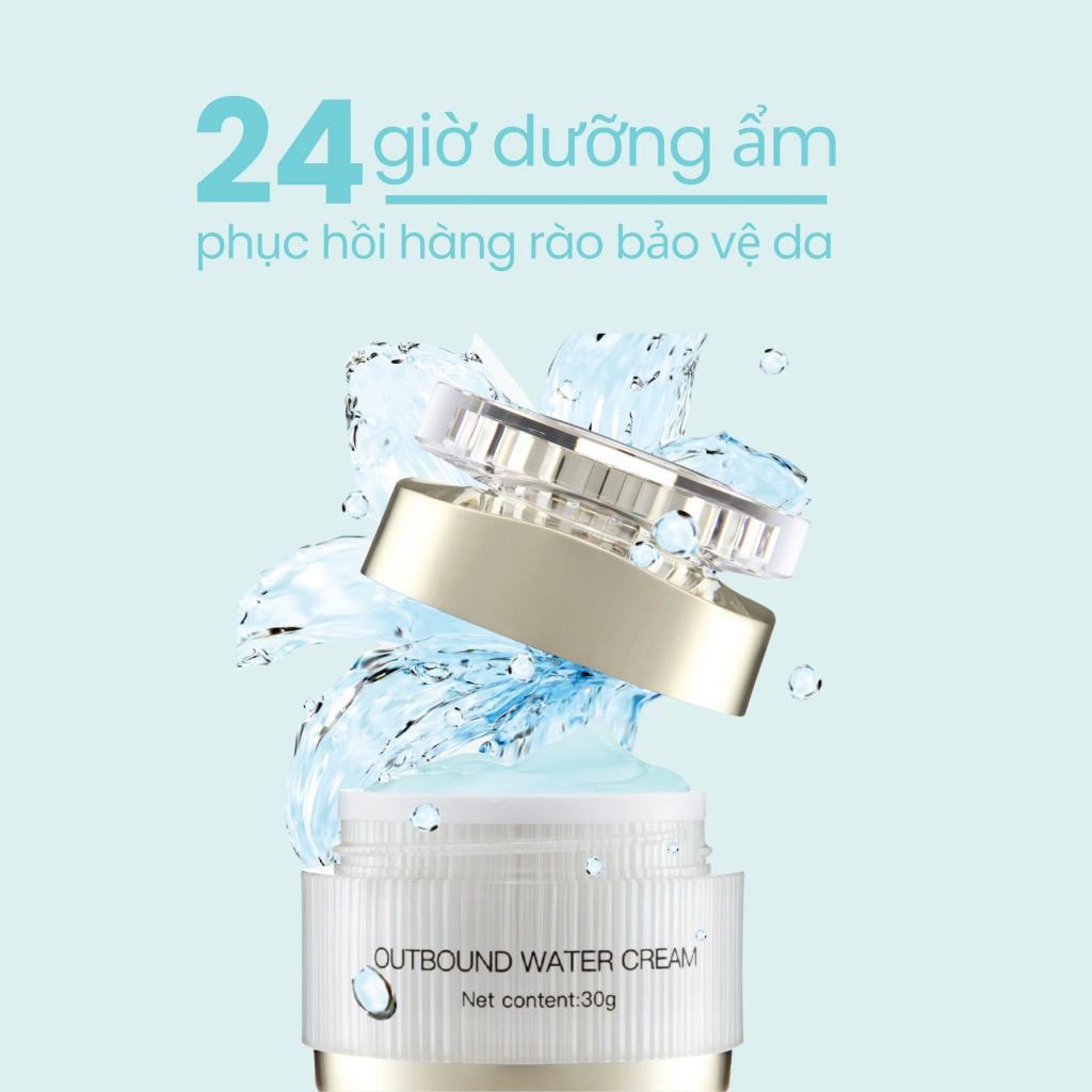Kem Cấp Nước Huaguan, cấp nước và duy trì độ ẩm cho da 30g - Huaguan Outbound Water Cream HA Booster