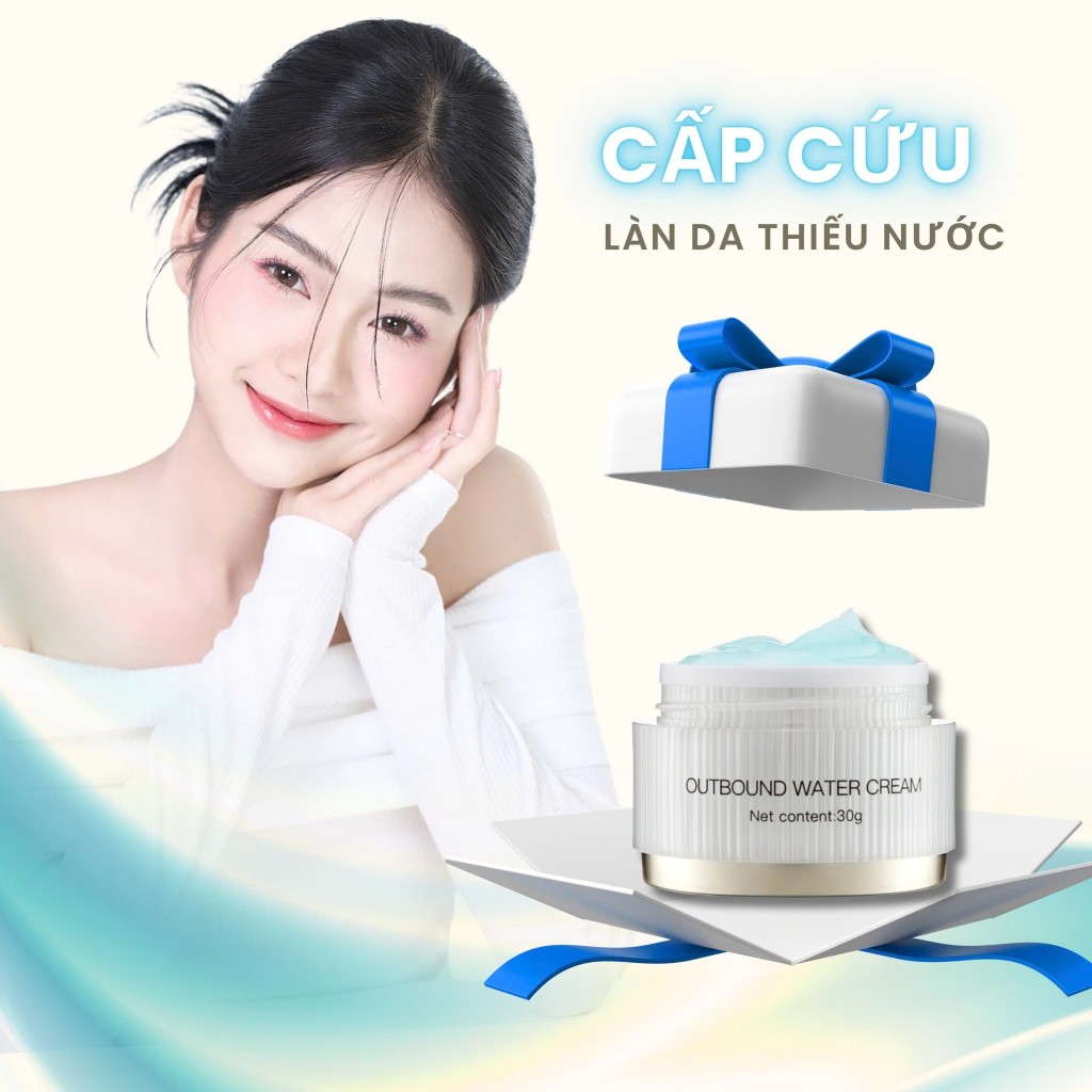 Kem Cấp Nước Huaguan, cấp nước và duy trì độ ẩm cho da 30g - Huaguan Outbound Water Cream HA Booster