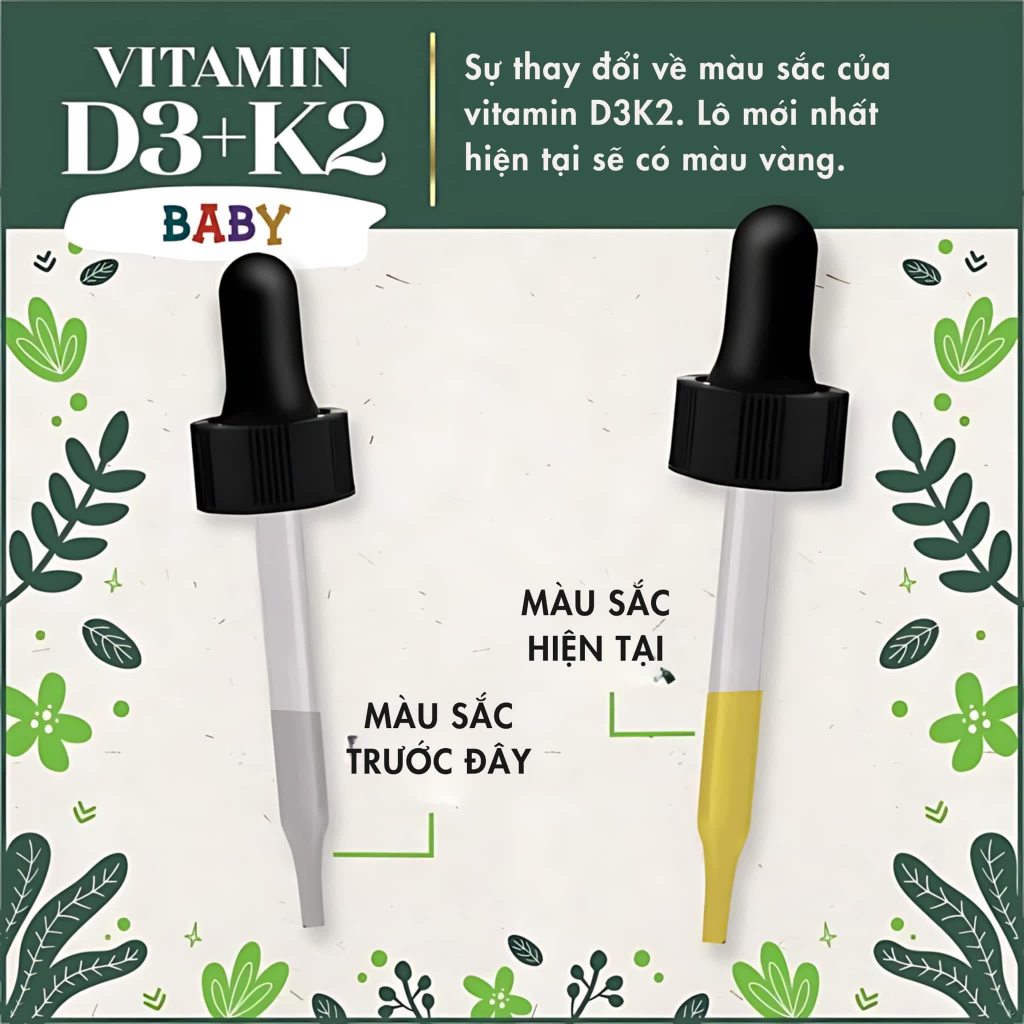 Bộ đôi DHA và D3K2  của hãng LIVEWISE cung cấp d3k2 và dha cho bé từ sơ sinh đến 2 tuổi, lọ 30ml