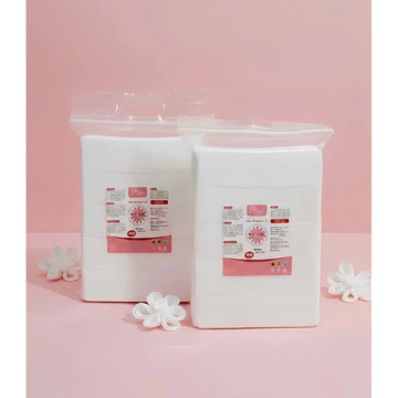 ( Bông 500g ) Bông gòn cắt sẵn size 7x6cm - Bông Gòn Ép Miếng Cắt Sẵn 7x6 cm, Bông Cắt Sẵn