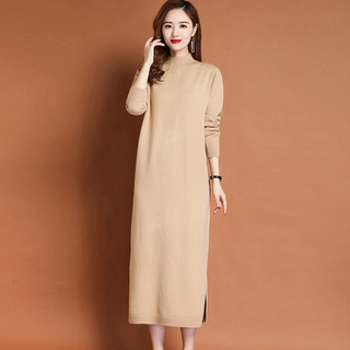 Đầm Len Dáng Dài Cổ Lọ Basic Thanh Lịch VH69