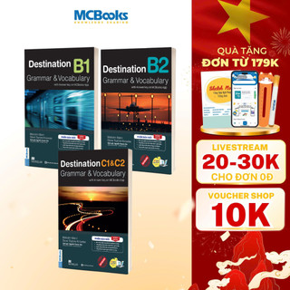 Sách - Combo 3 cuốn Destination Grammar & Vocabulary B1, B2, C1&C2 Phiên bản mới - MCBooks