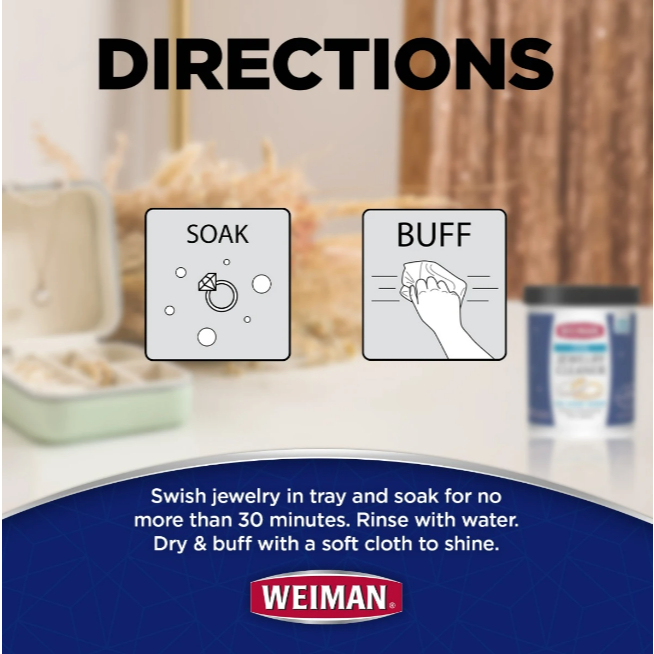 WEIMAN DUNG DỊCH VỆ SINH,ĐÁNH BÓNG TRANG SỨC 6 FL oz (Mẫu mới 2025)